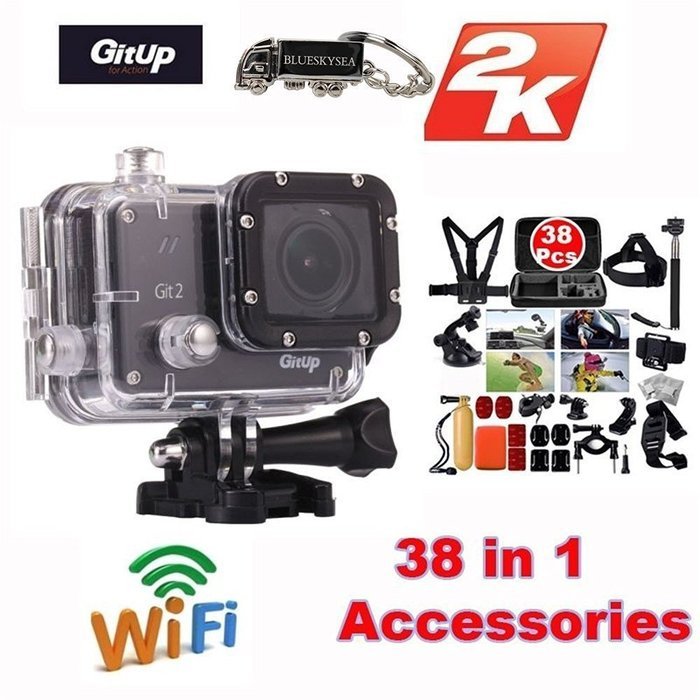 Blueskysea Gitup Git2 Waterproof Sports Action Camera Wifi Novatek 96660 2k 1080p 30fps Full Hd for Sony Imx206... N18