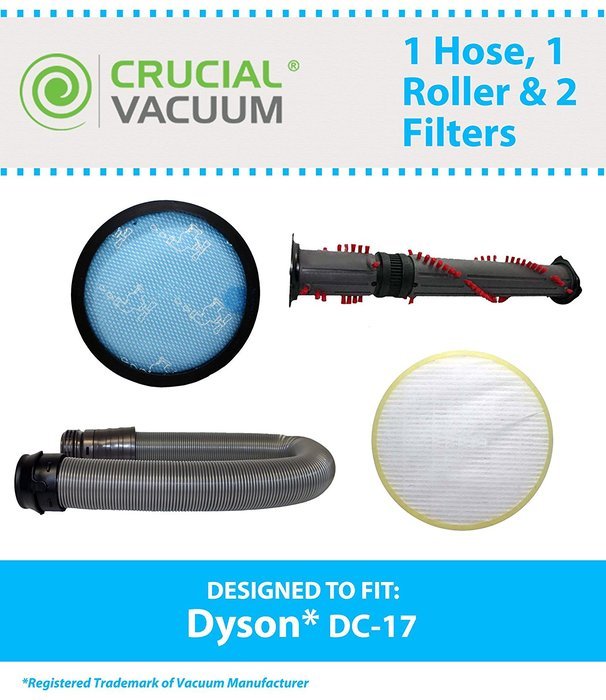 Dyson DC17 Kit; DC-17 Roller, Hose, Pre & Post Filter, Part # 911236-01, 911235-01, 911645 & 911961-01, Designed...