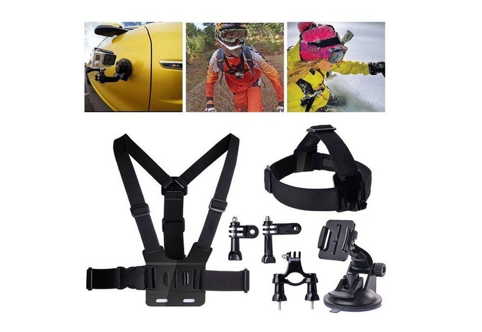 YFY 4-In-1 Basic Outdoor Sports Accessories Kit for GoPro Hero Cameras N4