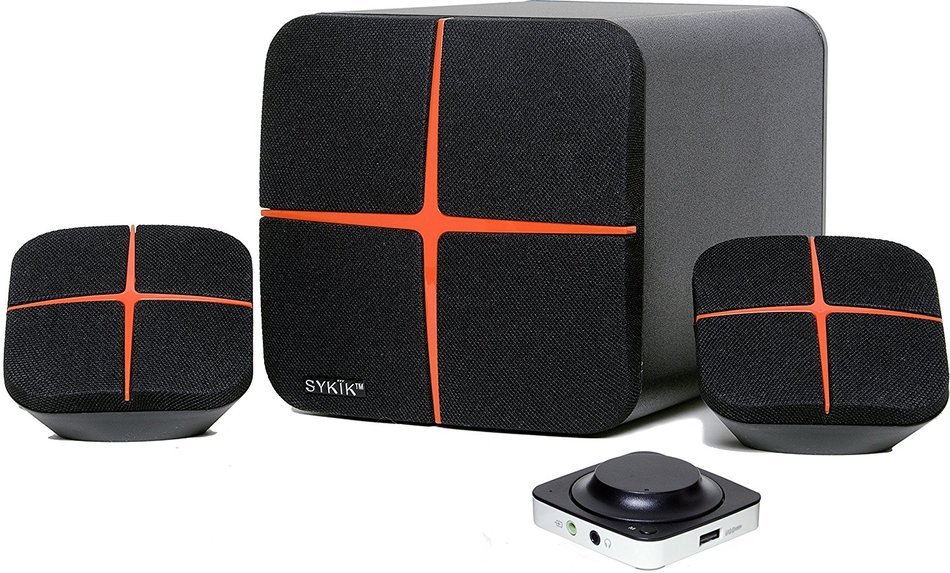 Sykik SP3698BT, powerful FM Radio, Bluetooth 2.1 speaker system, with SD USB ports for digital play back, Full... N14