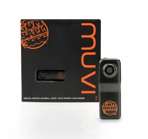 Veho Gumball 3000 Edition Muvi Micro Action Camcorder with Waterproof Case/Handlebar Mount/Action Sports Pack...