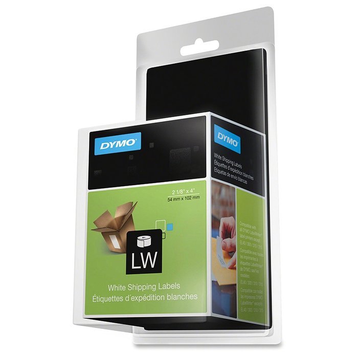 DYMO 220CT SHIPPING LABELS WHITE 2-1/8IN X 4IN ROLL BLISTER PACK / 30573 /