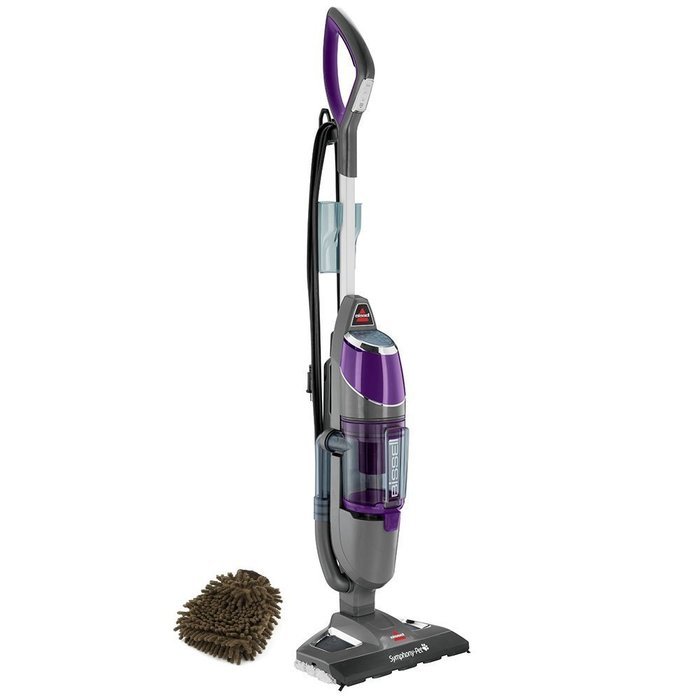 Bissell Symphony Pet 1543A, All-in-one Vacuum & Steam Mop (Complete Set) w/ Bonus: Premium Microfiber Cleaner... N5