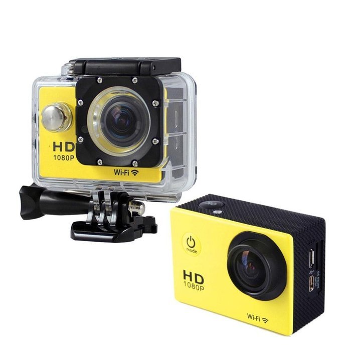 Womail Mini 1080P Full HD DV Sports Recorder Car Waterproof Action Camera Camcorder Yellow N2