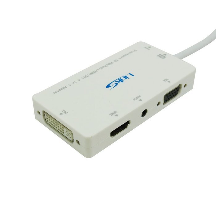 LinkS smallest Mini DisplayPort | Thunderbolt to HDMI Male to Female Adapter in black N11