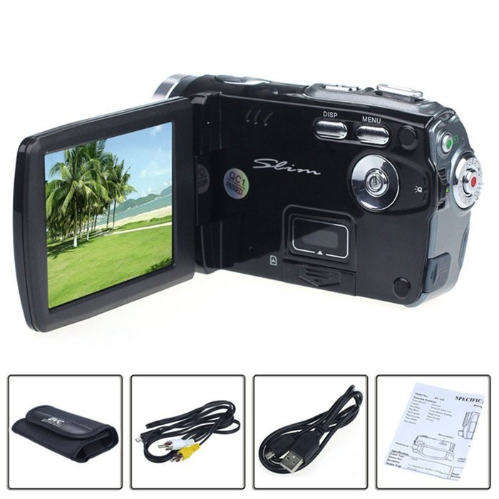 Hotkey 3In TFT LCD 20MP Digital Video Camcorder 16x Digital Zoom DV Camera Black N7