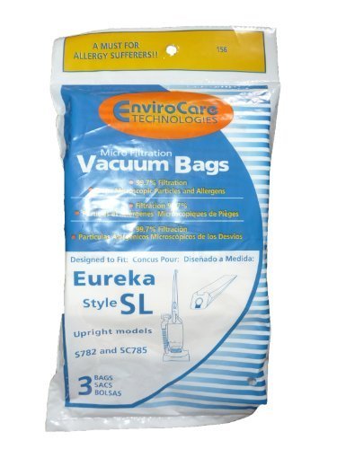 Generic 24 Eureka Sanitaire Type Sl Vacuum Bag, Commercial Mini Upright Cleaners, S782, Sc785, S782A, S782A-1,...