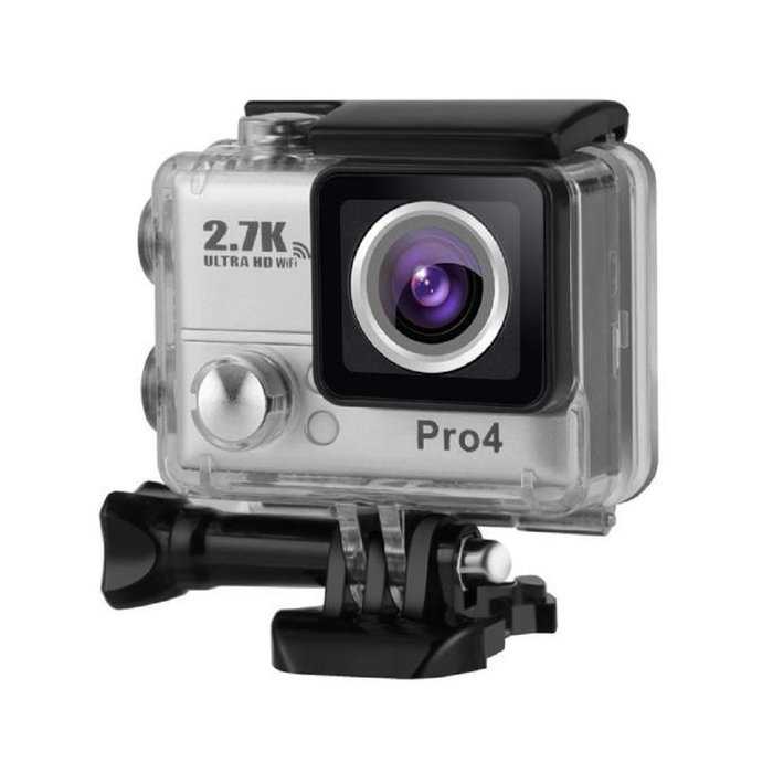 Action Camera, TONSEE Ultra 2.7K HD Waterproof WiFi Sports DV Cam Action Outdoor Sport Camera Helmet - Sliver N4