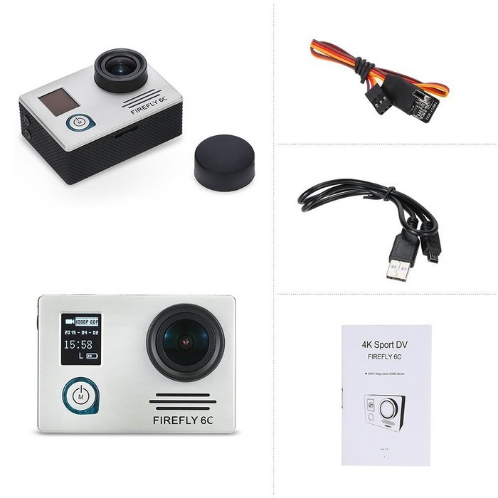 Goolsky Hawk Eye FPV Aerial Camcorder Firefly 6C 4K 24FPS Extreme Sport Shooting Camera N13