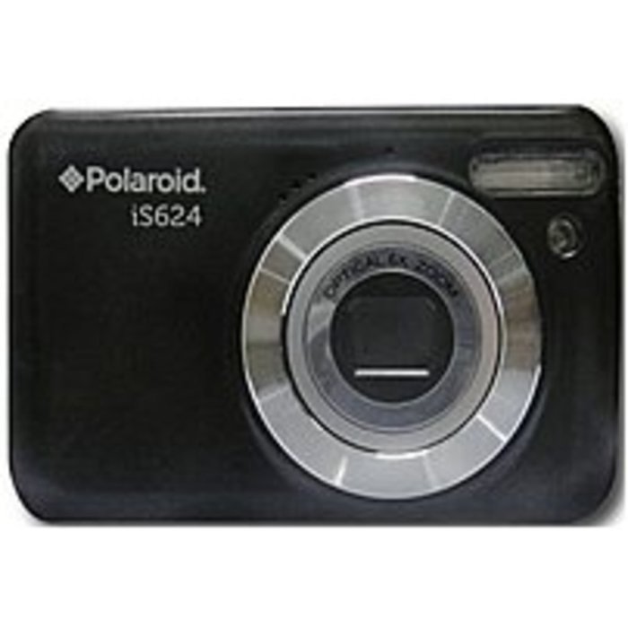 Polaroid IS624-BLK 16.0 Megapixels Digital Camera - 6x Optical/4x Digital Zoom - 2.4-inch LCD Display - Black