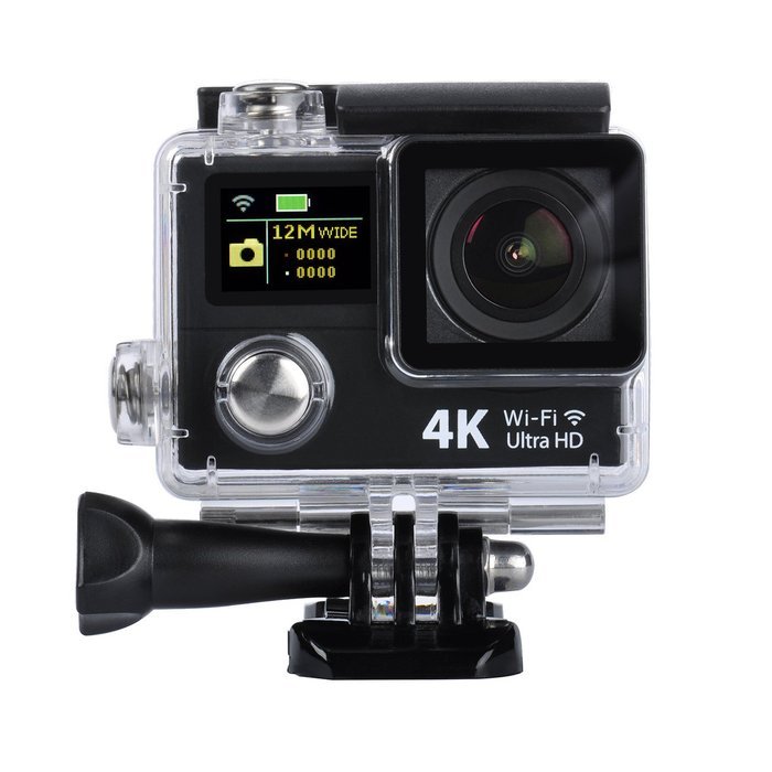 YELIN Dual Screen Ultra Slim 2-inch TFT LCD+0.95 OLED Status Screen Action camera 4K 170 degree 6G Ultra-wide... N12