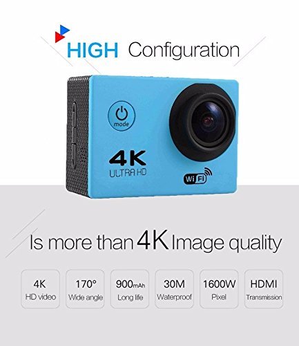 16MP WIFI 4K Action Ultra1080P HD Sports DV DVR Camera Waterproof 30m Camcorder N4