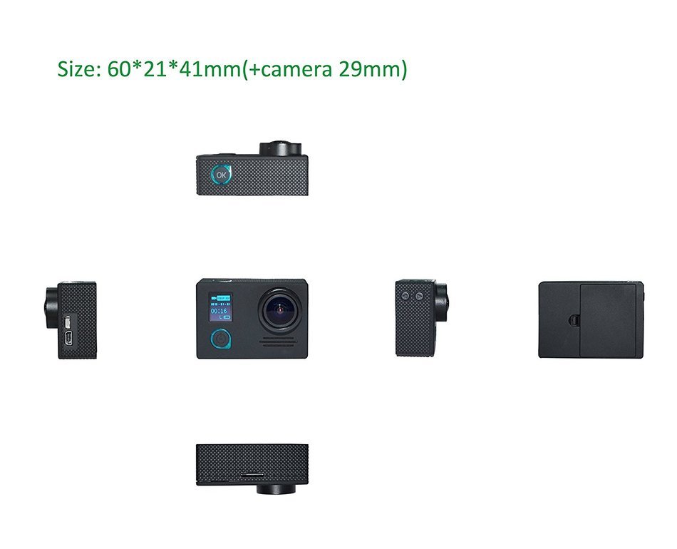 Generic Waterproof FPV Sports Action Camera Video cam camcorder 4K 24FPS WIFI Gyro Image stabilization Color White N3