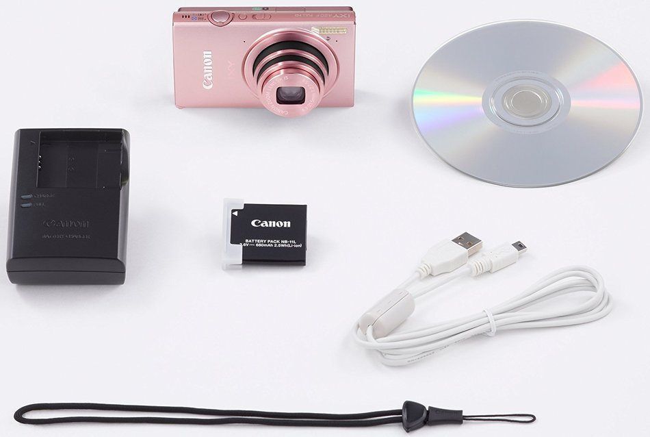 Canon Digital Camera IXY 420F (Pink) 5x Optical Zoom Wide angle24mm Wi-Fi IXY420F(PK) - International Version N4