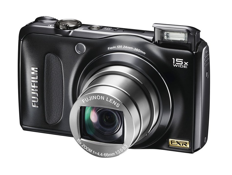 FUJIFILM FinePix Digital Camera F300EXR (Black) F FX-F300EXR B 12MP CCD 15x Optical Zoom Wide angle24mm 3.0-inch... N8