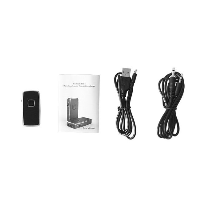 Alpharan Bluetooth 2-in-1 Music Receiver and Transmitter Adapter Color Black N3
