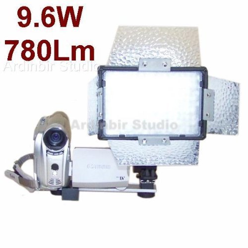 Pro Continuous Video LED Light with Barndoor for Sanyo Vpc-cg20, Cg10, Cg9, Cg6, Cg65, Fh1a, Fh1, Hd2000a, Hd1010... N2