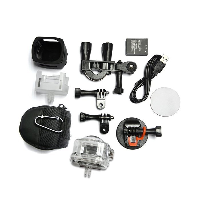 AMKOV AMK100S 360 Degree Action Camera Waterproof Panoramic Fish-eye Camera Sport Wifi Camera 360x220 8MP 1440P... N6