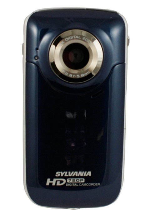 Sylvania DV6000G-BL Digital Video Camcorder with HD Recording, 8x Optical Zoom, and 2-Inch LCD Screen, Blue (Discontinued...