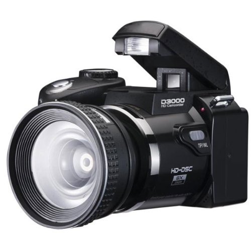 Protax D3000 16.0MP 3.0" TFT Digital Camera HD 1280P x 720P Video Camcoder - Black (1Package) N4