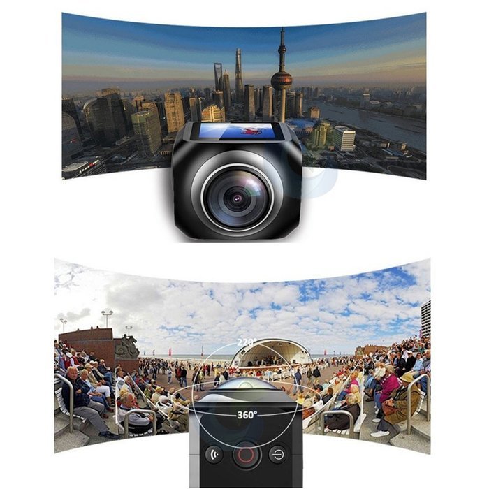 Camera 360 Panorama Sports Camera Video Action Camera 1.5inch Screen Wifi App Control Full HD 1440P 1080P 30FPS... N4