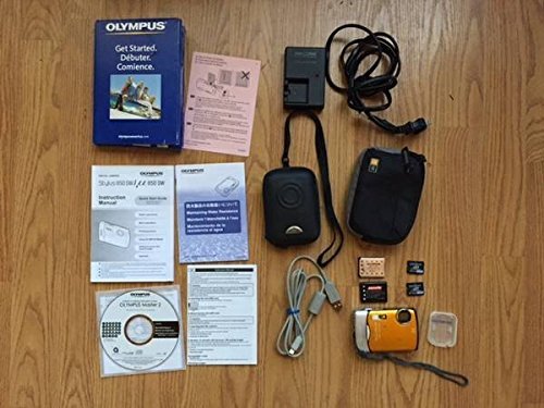 Olympus Stylus 850SW 8MP Digital Camera with 3x Optical Zoom (Orange) N3