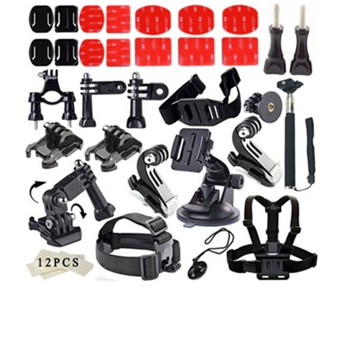 YFY 41-In-1 Basic Outdoor Sports Accessories Kit for GoPro Hero Cameras,SJ Cam, Xiaomi Yi,Sport Acion Camera N3