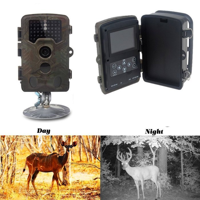 Blueskysea H801W 12MP 1080P HD Wildlife Camera Trail&Game Hunting Scouting Camera with 44pcs 940nm Invisible Infrared... N7