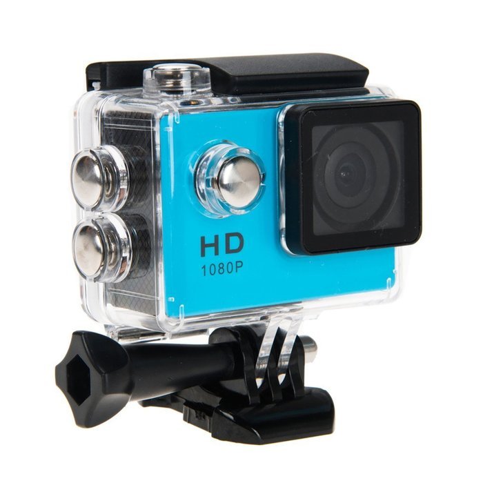 Green House-2-inch LCD Wide Angle Lens 140 Degree Full HD 1080p Waterproof Action DV Camera Blue N3