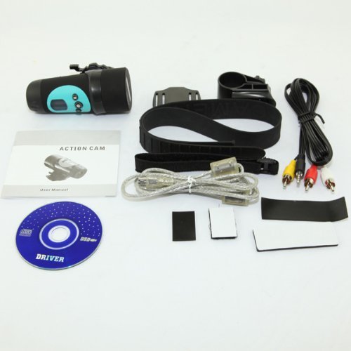 Outdoor Sport BLUE HD 720P 30FPS Waterproof Bike Helmet Action Camera DVR DV N4