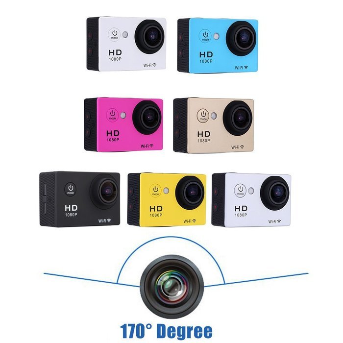 SURMOS Mini Sport Action Camera Wifi Wirelss W8 Camcorder 1080p Full Hd Came... N3