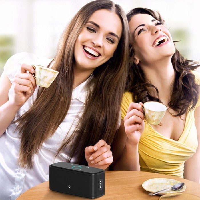 ButtyBass Touch Wireless Bluetooth v4.0 Portable Speaker with HD Sound and Bass: For Great Party Boom (Black) N7