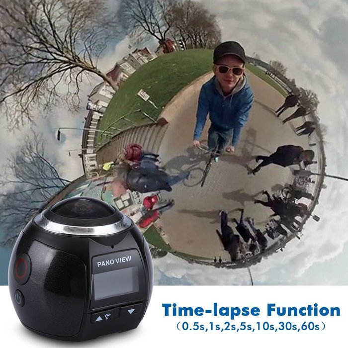 Excelvan V1 Waterproof WIFI 3K 30FPS 16MP Sport Action Camera 360 ...