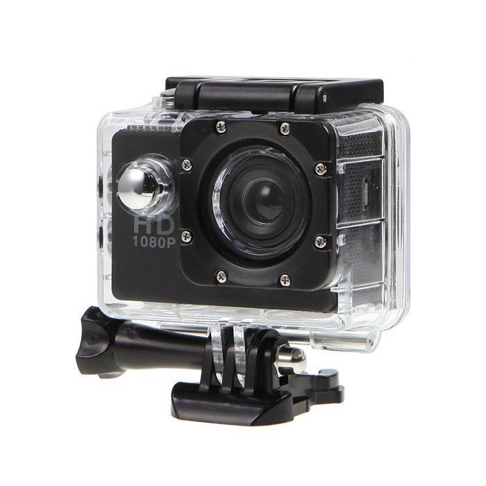 Meking 1080P HD Sports Action Video Camera DV Camcorder with Waterproof Case for Outdoor Sports Black N2