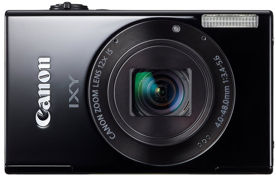 Canon Digital Camera IXY 1 (Black) 12x Optical Zoom Wi-Fi IXY1(BK) - International Version N5