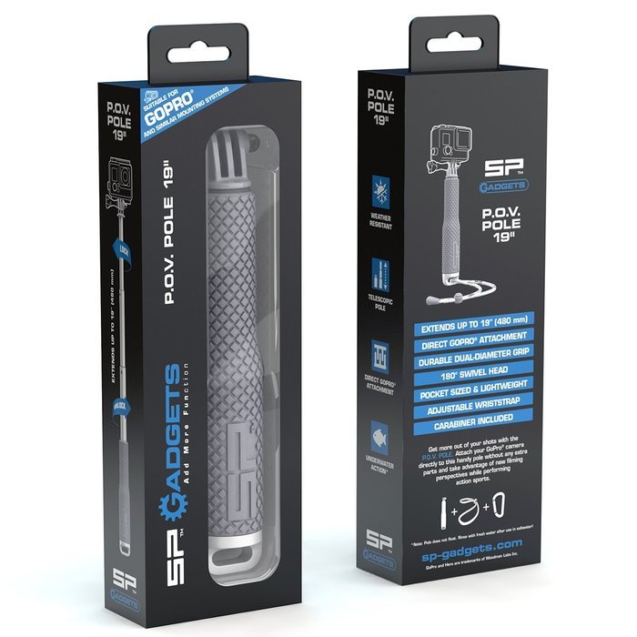 SP Gadgets POV Pole 19'' Universal Bundle - Black N7