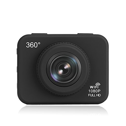 360 Degree Panoramic Action Camera - 30m Waterproof Case, 1080P, 180 Degree Fish Eye Lens, 6 Shooting Modes, WiFi... N4