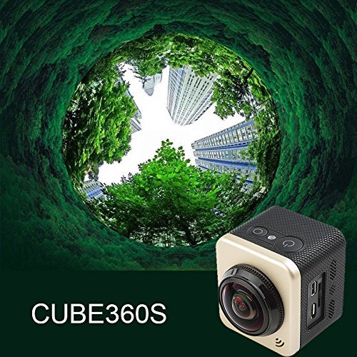 PULUZ CUBE360S 1.5 inch HD Screen 180 Degrees & 360 Degrees Panorama ARM M926EJ Super Wide Angle Lens, Support... N3
