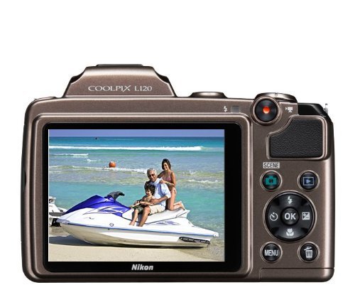 Nikon COOLPIX L120 14.1 MP Digital Camera with 21x NIKKOR Wide-Angle Optical Zoom Lens and 3-Inch LCD (Red) (OLD... N9