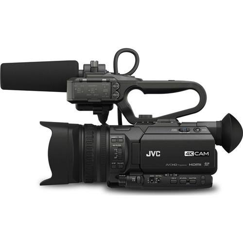 JVC GY-HM200U Ultra 4K HD 4KCAM Professional Camcorder & Top Handle Audio Unit N3