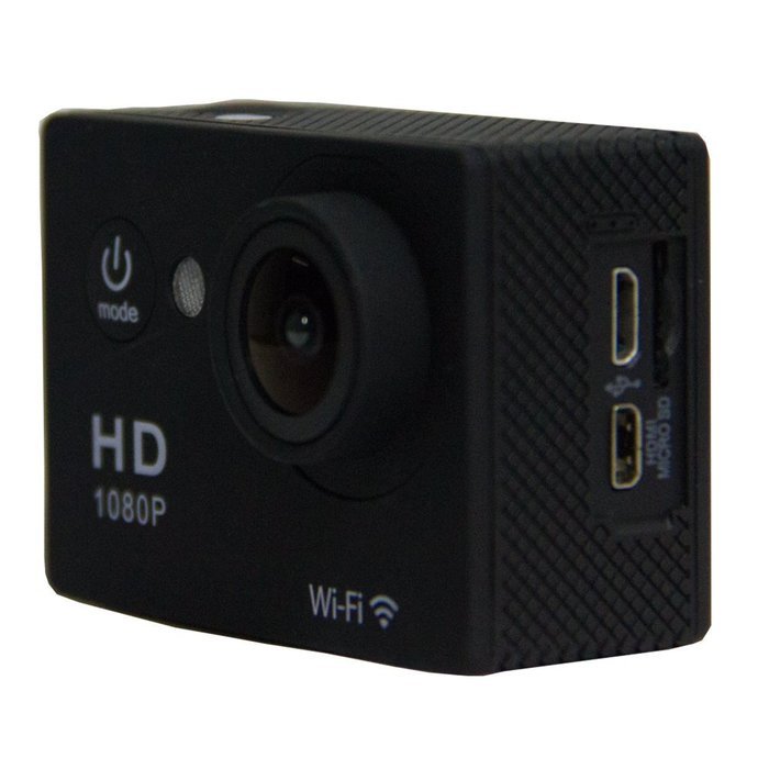 1080P HD Action Camera Wifi 2.0 inch Waterproof Sports Video Camera Camcorder with accessories kit(black) N4