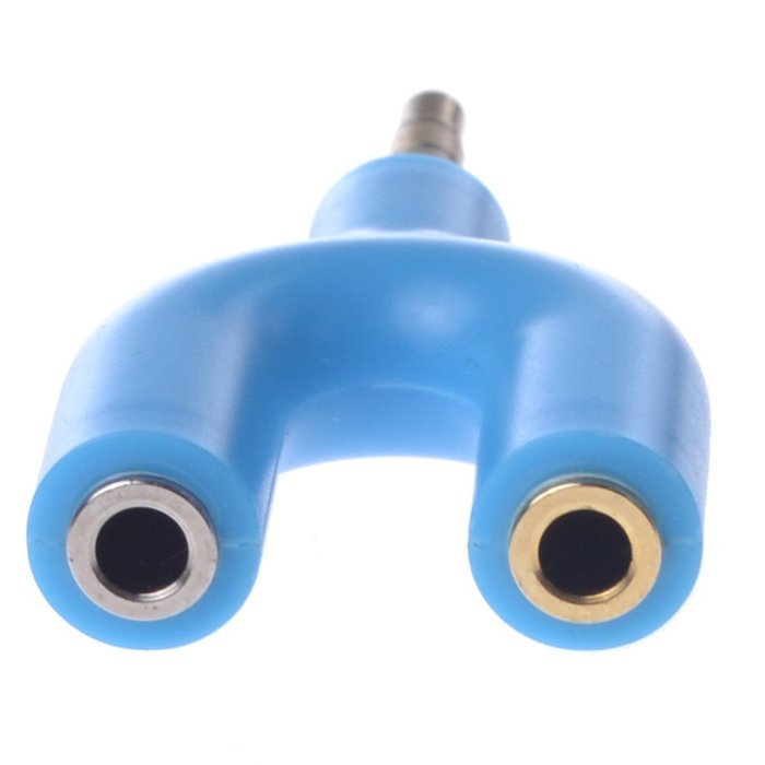 3.5mm Audio Converter Adapter Earphone Splitter 1 Port To 2 Ports N17