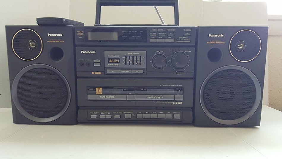 Panasonic Rx-dt680 Portable Stereo Component Cd System Boombox Am / Fm Dual Cassette Player and Cd Player N3