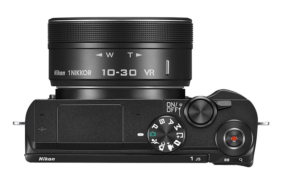 Nikon Digital SLR camera standard power zoom lens kit Black Nikon 1 J5 - International Version N5