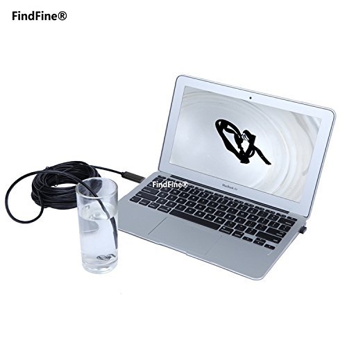 Black 5M 16.4ft Cable 7mm Lens 2 In 1 Dual Usb HD endoscope For Android OTG Phone Cable inspection Pipe IP67 Waterproof... N5