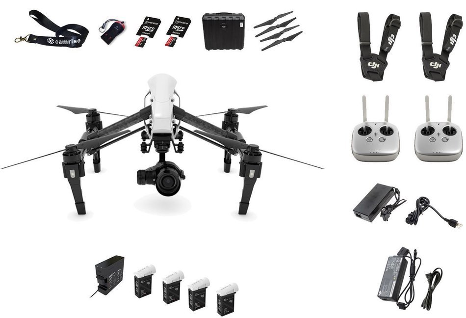 New Dji Inspire 1 Pro Includes Zenmuse X5 Camera-Dual Remote-everything You Need Bundle N6
