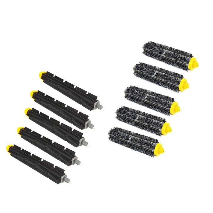GVDOR Flexible 3-Armed Side Beater Brush & Bristle Brush for Irobot Roomba 600 700 Series 760 770 780 790 Etc.... N2