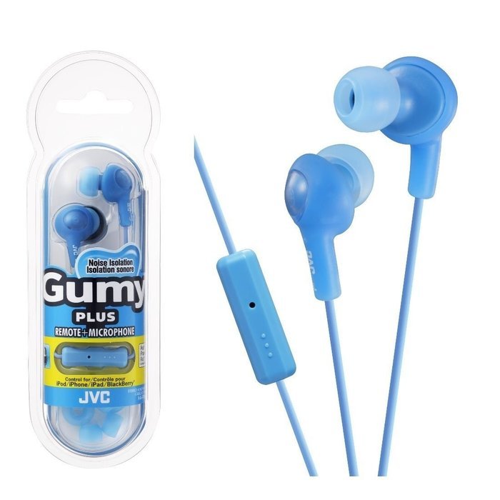 JVC Gumy Plus Inner Ear Headphones With Remote & Mic (HAFR6A) -