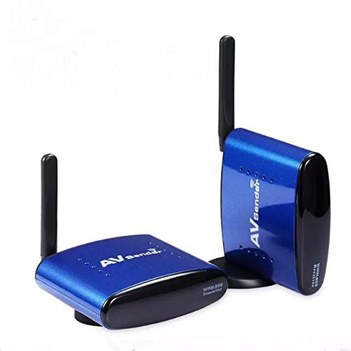 Goliton 5.8G Wireless AV TV Audio Video Transmitter and Receiver Wireless IR Remote Extender 200M Support 4 groups... N3