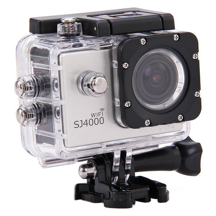 Generic Pangu 1080P 1.5 Inch 12MP 170 Degree Full HD Micro USB 2.0 Wifi SJ4000 Sports DV Camera (Silver) N2